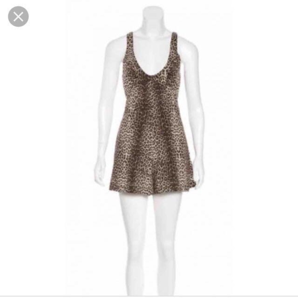 Zimmerman leopard playsuit